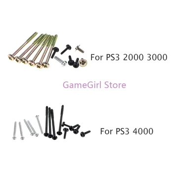 50 комплектов Для PS3 Slim 2000 3000 Полный Комплект Винтов Корпуса Для консоли Playstation 3 4000 4k CECH-4000