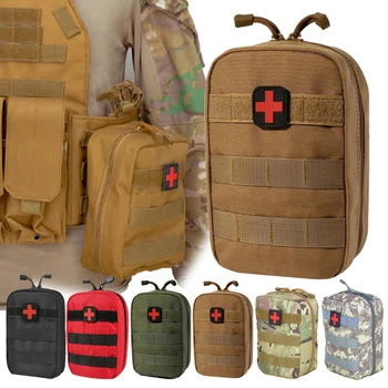 Сумка для аптечки первой помощи для выживания в кемпинге, военная тактическая Медицинская поясная сумка, экстренный поход на открытом воздухе, сумка из ткани Оксфорд Molle для кемпинга