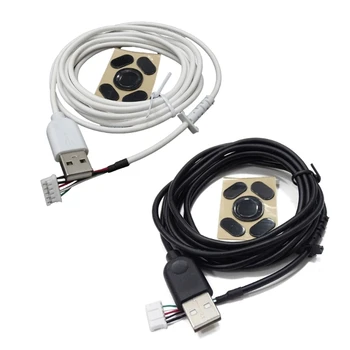 1 комплект Прочного USB-кабеля для Мыши Шнур и Ножки для Мыши Logitech G102 Gaming Mouse Запасные Части Для Ремонта Аксессуаров