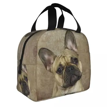 Женская детская термоизолированная сумка для ланча French Bulldog, ланч-бокс для домашних собак, школьный ланч-бокс для работы в офисе, сумки для пикника