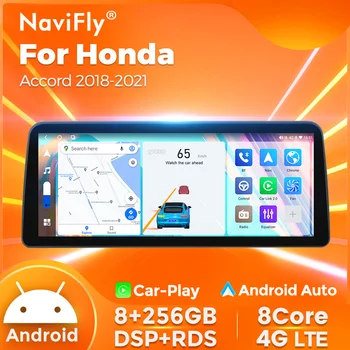 NaviFly UIS7862S 12,3-дюймовый QLED для Honda Accord 10 2017-2023 Android all in one Автомобильный Радио Мультимедийный видеоплеер 3D UI DSP