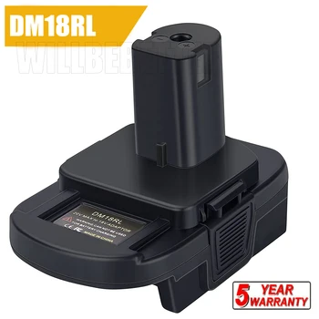 DM18RL Аккумуляторный адаптер для Dewalt for Milwaukee 20V/18V Литий-ионный аккумулятор Преобразуется в аккумулятор для Ryobi 18V P108 ABP1801