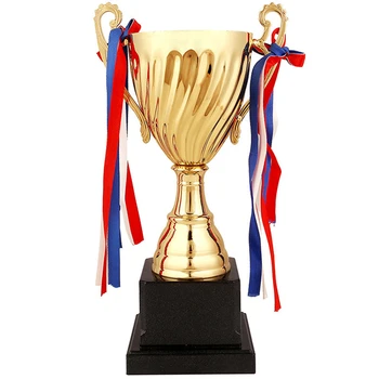 Настраиваемый конкурс трофеев Trofeo Champions Деловые металлические трофеи без покрытия Награда Футбольные трофеи Медаль Сувенирная чашка