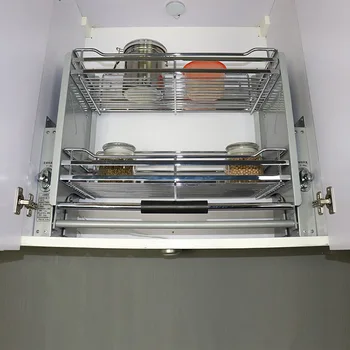 Усиленный шкаф для хранения из нержавеющей стали, подъемная корзина, подъемная стойка, лифт для шкафа, выдвижное синее хранилище