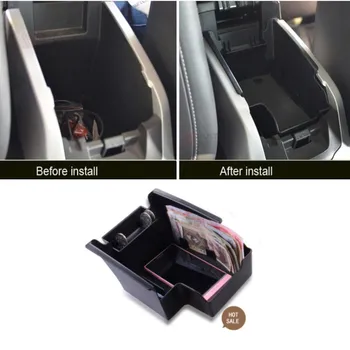 ABS Коробка для хранения Центральной консоли автомобиля, органайзер для монет для мобильного телефона, подходит для Ford KUGA 2013, аксессуары для авто интерьера