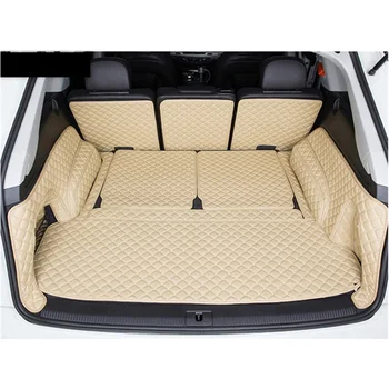Индивидуальный дизайн автомобиля! Специальные коврики в багажник автомобиля для Audi Q7 7 мест 2022-2015 ковры для багажника грузового лайнера, чехлы для багажа для укладки, бесплатно