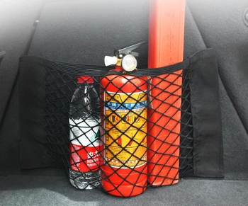 Автомобильный чехол для хранения сетки, наклейка на стену, сетчатый карман, эластичный Органайзер для багажника, сумка для загрузки, Сетчатый держатель для хранения груза
