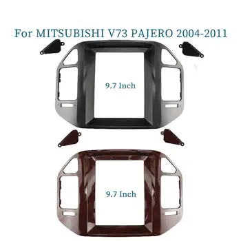 9,7 Дюймов 2 Din Автомагнитолы Для MITSUBISHI V73 PAJERO 2004-2011 Tesla Стиль Мультимедийная Рамка Отделка Панели Видеоплеера