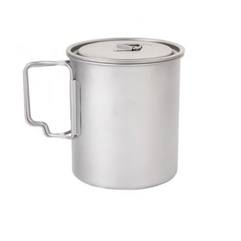 Походная Кружка Титановая Чашка Туристическая Посуда Кухонное Оборудование Дорожный Набор Для Приготовления Пищи Кухонная Посуда, 750 МЛ
