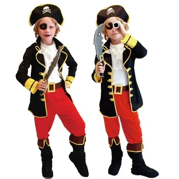 Детская пиратская шляпа на Хэллоуин, обувь, пояс, костюмированный бал, шоу, вечеринка по случаю дня рождения, Наборы для мальчиков и девочек, Карибский пиратский капитан