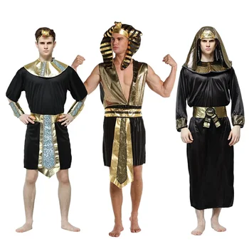 Костюмы для взрослых на Хэллоуин, Древний Египет, костюм императрицы Египетского фараона, косплей, одежда для мужчин