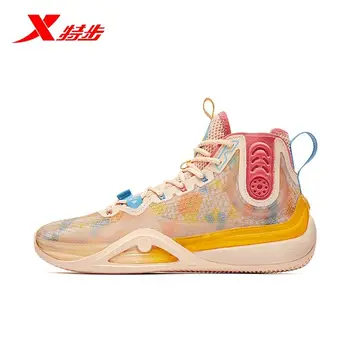 Xtep Yufeng Мужская Баскетбольная обувь 1-го поколения, Новые Модные Высокие Износостойкие Амортизирующие Спортивные Практичные Кроссовки