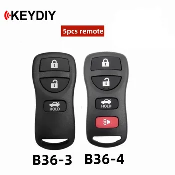 5шт KEYDIY Серии B пульт дистанционного Управления KD B36-3/4 Универсальный Автомобильный Ключ Для Nissan Style KD900 KD-X2/KD-MAX мини-программатор