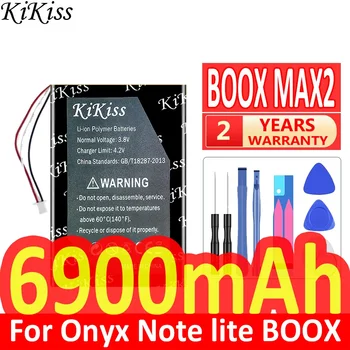 6900 мАч KiKiss Мощный Аккумулятор Для Onyx Note lite BOOX MAX2 MAX 2 2588158 Электронных Книг Цифровые Батареи