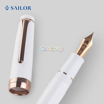 Профессиональная перьевая ручка Sailor 11-3017-310 Pink Gold, MF-0.42 мм, наконечник из золота 21 Карат, Сплав розового золота, Прозрачная краска