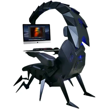 Кабина пилота Scorpio Zero Gravity Эргономичный компьютерный стол и стул, игровое многофункциональное киберспортивное массажное кресло