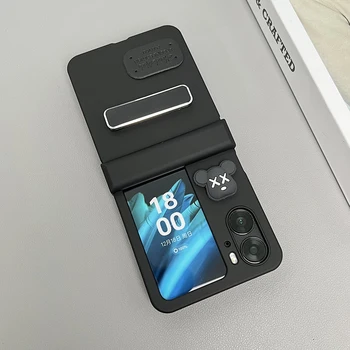 Для OPPO Find N2 Флип-чехол для телефона, металлическая подставка-кронштейн, N2flip Может вращаться на шарнире, защитный чехол