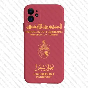 Чехол для паспорта в Тунисе для iPhone 15 14 Pro Max 13 12 11 Mini X XS XR 7 8 6S Plus SE
