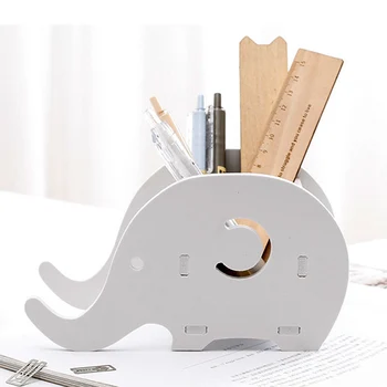 1шт Современный минималистичный ящик для хранения на рабочем столе, пенал, держатель ручки в стиле слона Кита