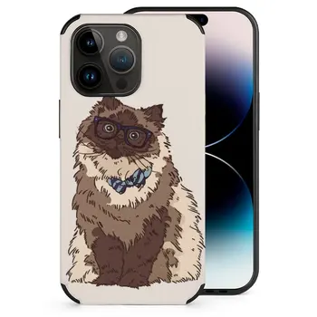 Finnegan Fiber Skin Case Чехол Для Телефона Iphone 14 13 12 11 Pro Max Mini Plus Xr 8 7 Чехол Для Беспроводной Зарядки Cat Himalayan