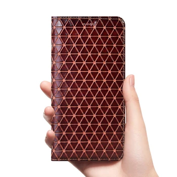 Чехол из натуральной кожи с геометрическим рисунком для Vivo Z1 Z10 Z1i Z3i Z3x Z5i Z5x Z6 Pro 5G Smartphone Magnets Flip Funda cover