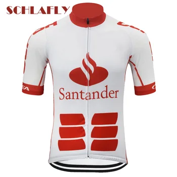 Испания santander cepsa велоспорт трикотажные изделия лето с коротким рукавом ретро велосипедная одежда джерси дорожный трикотаж велосипедная одежда schlafly