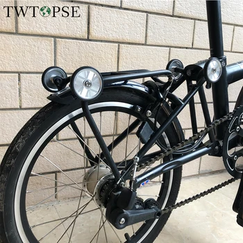 TWTOPSE Велосипед Британский Флаг Легкое Колесо Для Складного Велосипеда Brompton Титановый Болт Easywheel CNC AL7075 Велосипед 3XTY PIKES Part