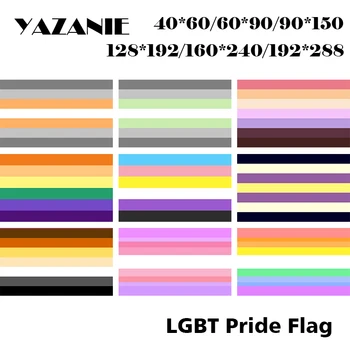 ЯЗАНИ, Односторонняя или двусторонняя Небинарная девочка, мальчик, лесбиянка, гей, трансгендер, Медвежье Братство, ЛГБТ, Флаги и баннеры Rainbow Pride