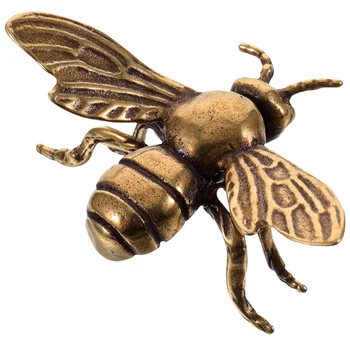 Украшение в виде латунной пчелы, украшение для домашнего рабочего стола, Маленькое украшение в виде пчелы из латуни