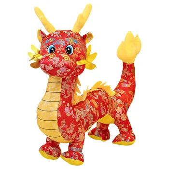 2024 Год талисмана дракона, плюшевые украшения, детские игрушки, китайская Новая начинка
