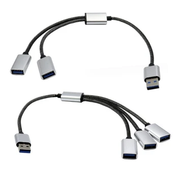 USB-концентратор на 3/2 порта USB 2.0, концентратор с несколькими OTG 3/2 портами, USB-концентратор для зарядки, кабельный разъем-адаптер