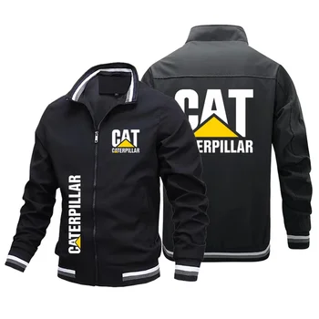 2023 Caterpillar Aviator man, ветрозащитная куртка на молнии, весенне-осенний повседневный стиль, офисная мода, атмосферная мужская спортивная одежда