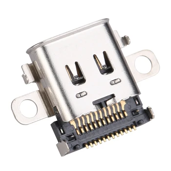 Разъем для порта зарядки игровой консоли Металлический Порт зарядки USB Type C Разъем для зарядного устройства для консоли Nintendo Switch