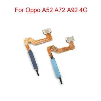 Для OPPO A52 A72 A92 A77 4G Кнопка отпечатка пальца, датчик включения питания, Гибкий кабель, Запасные части для ремонта