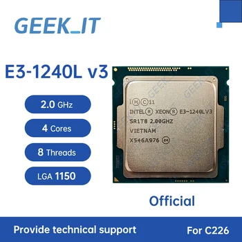 Xeon E3-1240Lv3 SR1T8 2,0 ГГц 4-ядерный 8-потоковый процессор 8 МБ 25 Вт LGA1150 CPU Процессор E3 1240L v3