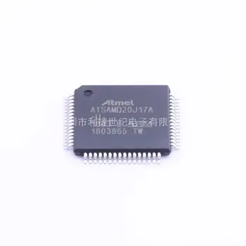 5ШТ Микросхема микроконтроллера ATSAMD20J17A-AUT 64-TQFP 32-разрядная Одноядерная Флэш-память 48 МГц 128 КБ
