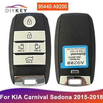 DIYKEY 5 кнопок 95440-A9200 Смарт-Ключ для KIA Carnival Sedona 2015 2016 2017 2018 Дистанционный 433 МГц HITAG 3 чипа FCC ID: SVI-YPFGE05