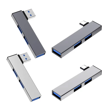 3 в 1 USB-КОНЦЕНТРАТОР Type C Скорость Концентратора 5,0 Гбит/с 3 Порта Расширения Док-станции OTG USB 3,0/Type-C 3,0-3 USB для ПК, Ноутбука