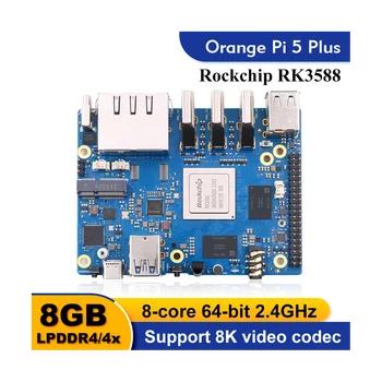Для Orange Pi 5 Plus 8 ГБ оперативной памяти, одноплатный компьютер, модуль PCIE RK3588, Внешний Wifi6 Pi5 Plus, Демонстрационная разработка