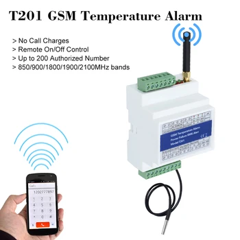 GSM Пульт дистанционного управления, контроллер доступа T201 GSM Сигнализация температуры 2G/ 3G / 4G Мониторинг состояния питания Сбой питания SMS-сигнализация