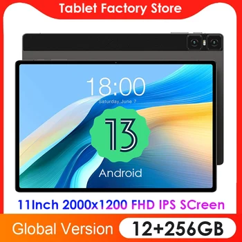 2024 Новая Глобальная версия 11-дюймового планшета Android 13 Unisoc 7863 12 ГБ ОЗУ 256 ГБ ПЗУ Планшеты PC 5G С двумя SIM-картами GPS 5G WIFI