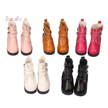 Аксессуары для игрушек 7-сантиметровая кукольная обувь, игрушки, модные двубортные кожаные сапоги, резиновая кукольная обувь для девочек, аксессуар для детей