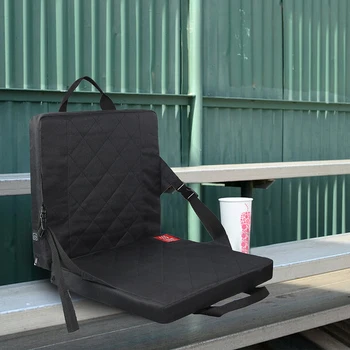 Складная подушка для сидения стадиона с подогревом, портативная с карманом, 3-скоростная USB-зарядка для зимнего использования в помещении и на улице