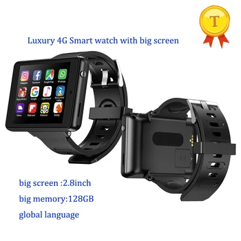 2022 4G Смарт-часы мужские WiFi BT Smartwatch 2,80 дюймовый Сенсорный Экран Android 8,1 4 ГБ + 128 ГБ Двойная камера 5 МП + 2 МП память телефон часы