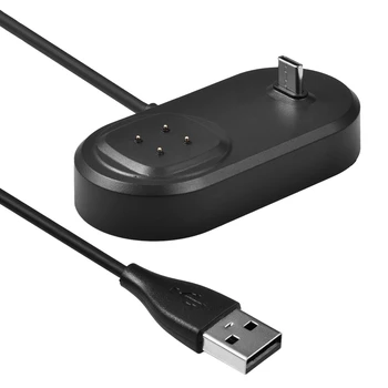 Кабель Зарядного Устройства Для Смарт-Часов USB 2 В 1 С Портом Зарядки Наушников 5V 1A Type C Док-Станция Для Fitbit Versa 3 / Sense