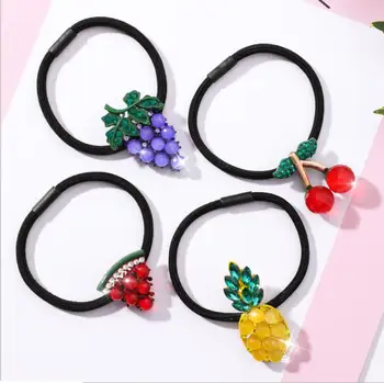 Корейский маленький свежий летний фрукт арбуз вишня хрустальное кольцо для волос sweet wild head аксессуары для волос женские